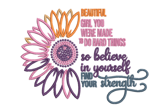 Beautiful Girl – Sunflower Quote