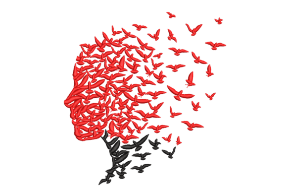 Bird Silhouette Face