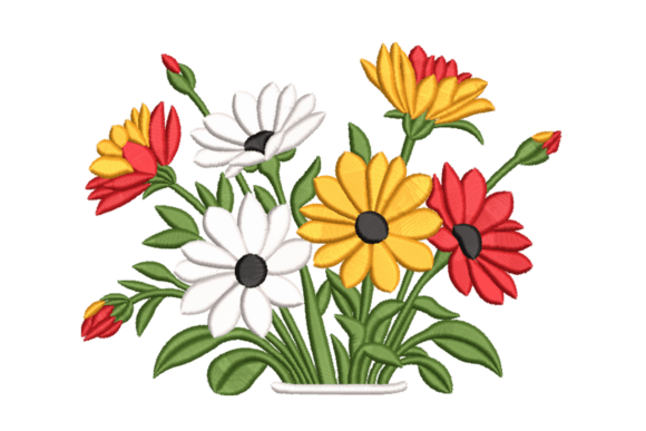 Colorful Daisy Bouquet: A Seasonal Embroidery Review