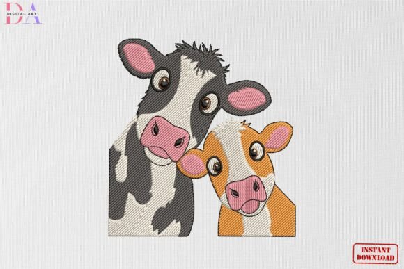 Cute Farm Cow Duo: A Seller's Review for Etsy Shops