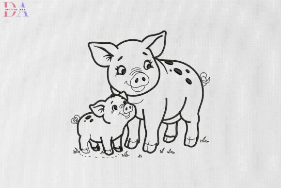 Cute Pig Family: A Designer's Review for Real Projects