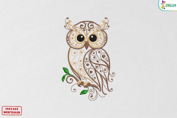 Elegant Filigree Owl Artwork: A Designer's Review