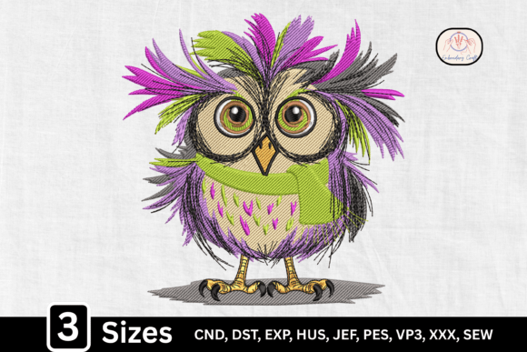 Funny Winter Whimsical Owl