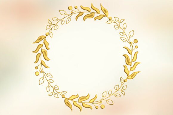 Luxurious Golden Laurel Wreath