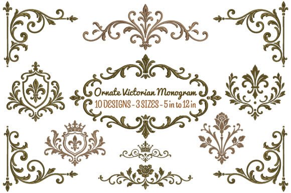 Mini Ornate Victorian Monogram Bundle