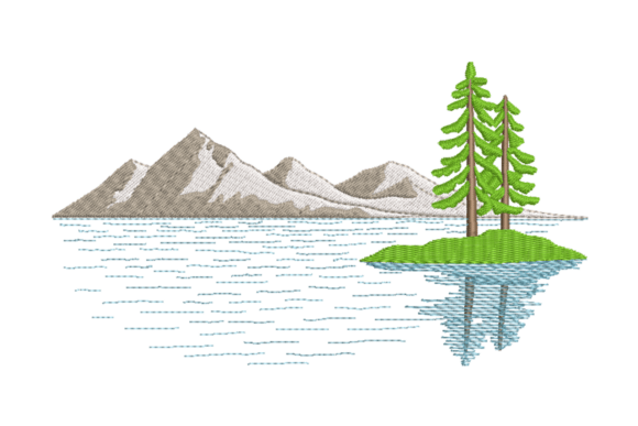 Mountain Lake Scene Review
