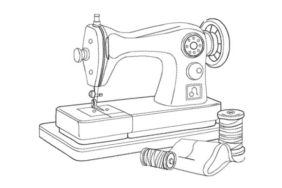 Vintage Sewing Machine Outline: A Crafter's Review